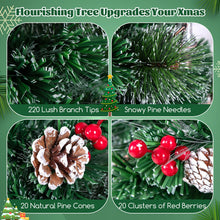 Load image into Gallery viewer, 5FT/6FT Pre-lit Fiber Optic Christmas Tree
