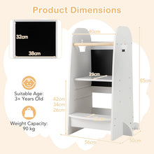 Load image into Gallery viewer, Wooden Kitchen Helper Stand with Adjustable Height
