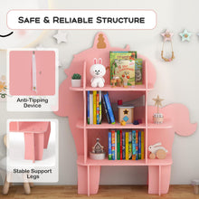 Load image into Gallery viewer, Kids Storage Shelf, Wooden Children Bookshelf with Anti-Tipping Device
