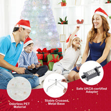 Load image into Gallery viewer, 4/5/6/7 Feet Artificial Fiber Optic White Pre-lit Christmas Tree with Light
