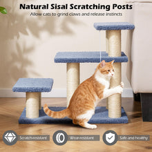 Load image into Gallery viewer, Cat Stairs, 3-Step Pet Easy Climb Ladder with Sisal Scratching Posts
