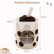 Load image into Gallery viewer, 67cm Cat Tree, Boba Cute Cats Condo with Scratching Post, Dangling Ball and Soft Cushion
