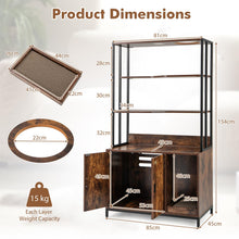 Load image into Gallery viewer, Cat Litter Box Enclosure, 2-in-1 Hidden Kitty Washroom Furniture
