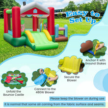Load image into Gallery viewer, 4-in-1 Farm Themed Inflatable Bounce House with 480W Blower
