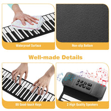 Load image into Gallery viewer, Portable Hand Roll Piano Keyboard with 128 Rhythms
