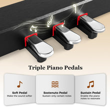 Load image into Gallery viewer, 88-Key Hammer Action Weighted Keyboard Upright Digital Piano for Beginners
