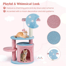 Load image into Gallery viewer, Cute Fluffy Kitten Activity Center for Indoor Cats
