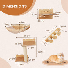 Load image into Gallery viewer, 4PCS Wall Mounted Cat Tree
