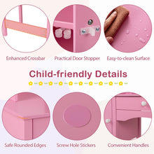 Load image into Gallery viewer, Kids Study Desk and Chair Set with Hutch and Storage Cabinet
