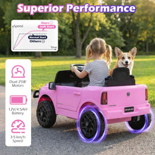 Load image into Gallery viewer, 12V Kids Ride on Car with Remote Control, Lights
