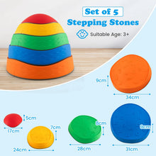 Load image into Gallery viewer, Kids Balance Stones, Toddler Stepping Stones with Non-slip Bottom, Promote Coordination
