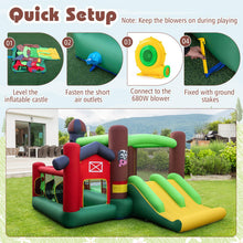 Load image into Gallery viewer, Kids Bounce Castle, Inflatable Trampoline Bouncy House with Dual Slides
