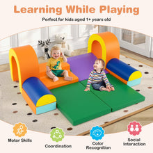 Load image into Gallery viewer, 10-Piece Foam Climbing Blocks for Crawling Climbing and Sliding
