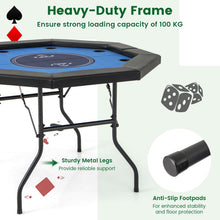 Load image into Gallery viewer, 1.3M/48 Inches Foldable Poker Table
