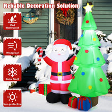 Load image into Gallery viewer, 8 Feet Inflatable Christmas Tree with Santa Claus &amp; Gift Boxes
