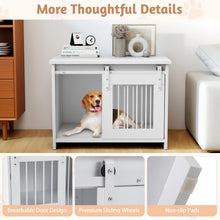 Load image into Gallery viewer, Modern Dog Crate Wooden Dog Cage with Wide Tabletop and Door
