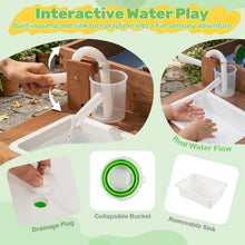 Load image into Gallery viewer, Indoor Outdoor Play Sand and Water Table with 33 Sand Table Toys, Toy Bucket, Shovel and Rake for Boys Girls
