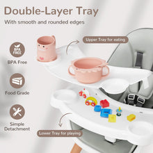 Load image into Gallery viewer, High Chair for Babies and Toddlers, Wooden Baby Highchair
