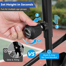 Load image into Gallery viewer, 131-263 cm Height Adjustable Basketball Goal System
