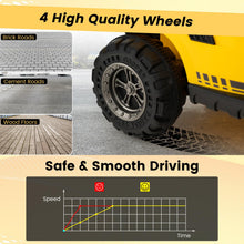 Load image into Gallery viewer, Kids Ride on Excavator, 12V Battery Powered Toy Car with Adjustable Bucket

