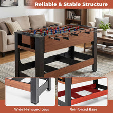 Load image into Gallery viewer, Swivel Game Table 2-in-1 Foosball and Pool Combo Space-saving
