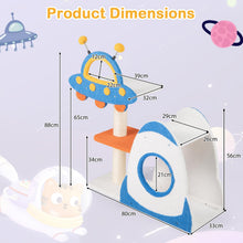 Load image into Gallery viewer, Cat Tree, Small Cat Tower with Sisal Scratching Posts, UFO-Shaped Top Perch
