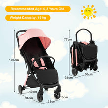 Load image into Gallery viewer, Foldable Baby Stroller Lightweight Baby Pushchair
