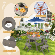 Load image into Gallery viewer, Kids Wooden Toddler Garden Table with 4 Stools
