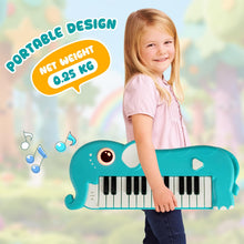 Load image into Gallery viewer, 25 Key Portable Digital Piano with Built-in Music &amp; Light (Elephant)
