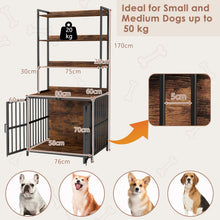 Load image into Gallery viewer, Dog Crate Furniture with Storage Shelves
