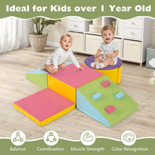 Load image into Gallery viewer, 6 Piece Foam Climbing Toys for Toddlers with PU Leather Cover
