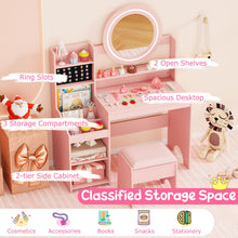 Load image into Gallery viewer, Make Up Pretend Dresser Desk Chair Set for Playroom Kids Room
