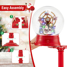 Load image into Gallery viewer, Christmas Street Lamp, 5FT Red Musical Festive Lamp Post with 8 Tunes
