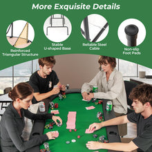 Load image into Gallery viewer, Foldable Poker Table, 8-Player Portable Blackjack Texas Hold¡¯em Poker Table
