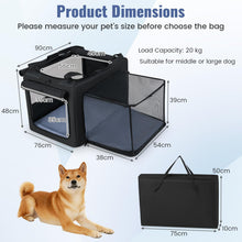 Load image into Gallery viewer, Foldable Pet Carrier Bag, Portable Dog Cat Travel Carriers (90 x 76 x 48cm)
