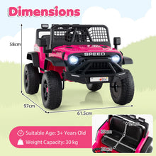 Load image into Gallery viewer, 24V Kids Ride on Car with Remote Control, LED Lights, Horn
