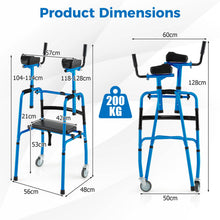 Load image into Gallery viewer, Walking Frame, Folding Standard Walker with Wheels
