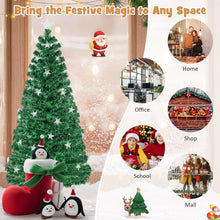 Load image into Gallery viewer, 5 FT/6 FT Fiber Optic Artificial Christmas Tree

