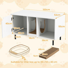 Load image into Gallery viewer, Wooden Cat Litter Box Enclosure
