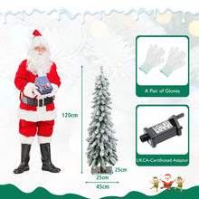 Load image into Gallery viewer, 4FT/5FT Artificial Slim Xmas Tree with PVC Branch Tips
