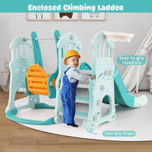 Load image into Gallery viewer, Toddler Swing and Slide Set, 4-in-1 Children Climber and Swing Set
