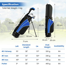 Load image into Gallery viewer, Kids Complete Golf Clubs Set for Boys and Girls Aged 11-13 Years

