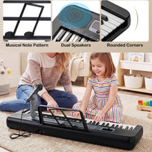 Load image into Gallery viewer, 61 Keys Kids Piano Keyboard with Adjustable Stand for Aged 3+ Years Old

