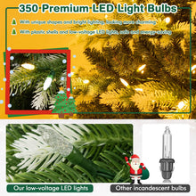 Load image into Gallery viewer, 6ft Pre-Lit Artificial Christmas Tree with 350 LED Lights

