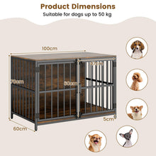 Load image into Gallery viewer, Heavy Duty Dog Kennel with Dual Lockable Double Doors
