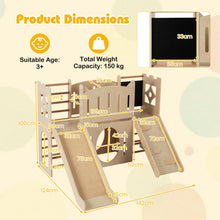 Load image into Gallery viewer, 8-in-1 Toddler Slide with Ladders and Toy Storage
