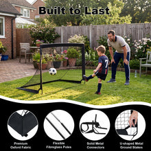 Load image into Gallery viewer, Portable Football Goals Set of 2, 4 x 3 ft Pop Up Soccer Nets
