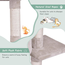 Load image into Gallery viewer, Modern Cat Tree 140cm Tall Wooden Cat Tower
