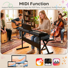 Load image into Gallery viewer, Electric Piano with Adjustable Stand &amp; Stool, 128 Rhythms
