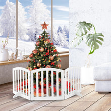 Load image into Gallery viewer, Freestanding Dog Gate with Wooden Frame and Metal Hinges
